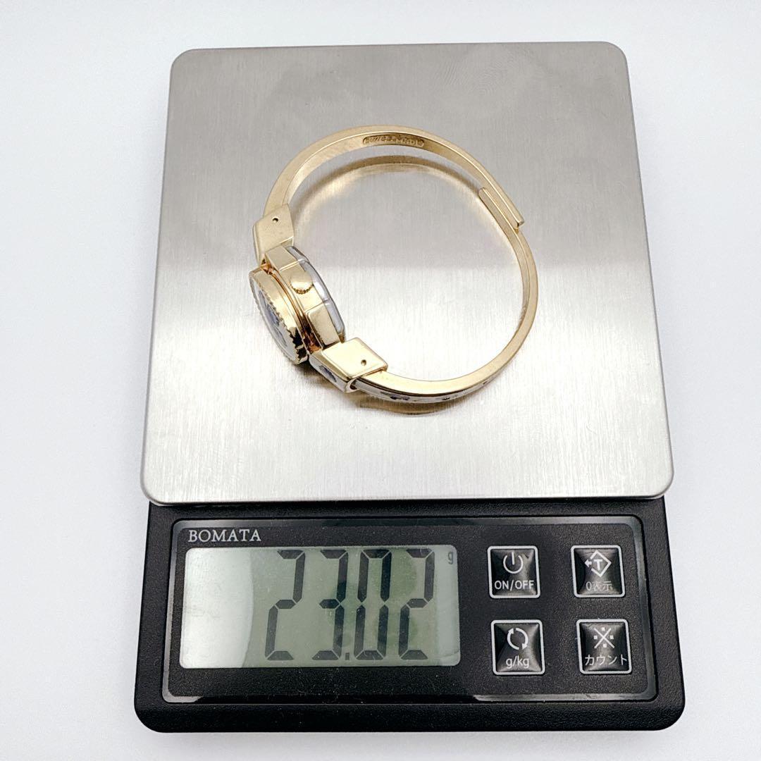 極美品✨ アンドレムッシュ バングルウォッチ 花柄 フラワー ゴールド スイス製 極美品✨ アンドレムッシュ バングルウォッチ 花柄 フラワー ゴールド スイス製