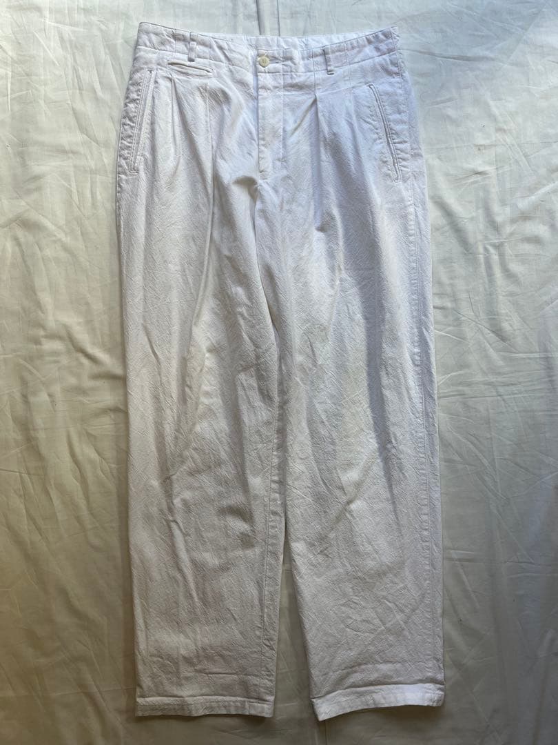 古着 コットンタックパンツ 90s ワイドテーパード タックパンツ ストリート 古着 コットンタックパンツ 90s ワイドテーパード タックパンツ ストリート