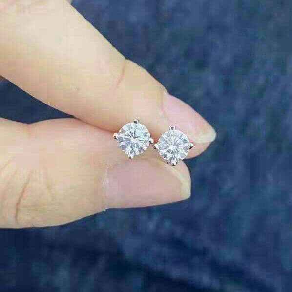 品質保証』両耳計2.0ct 最高級グレード モアサナイト pt950 ピアS