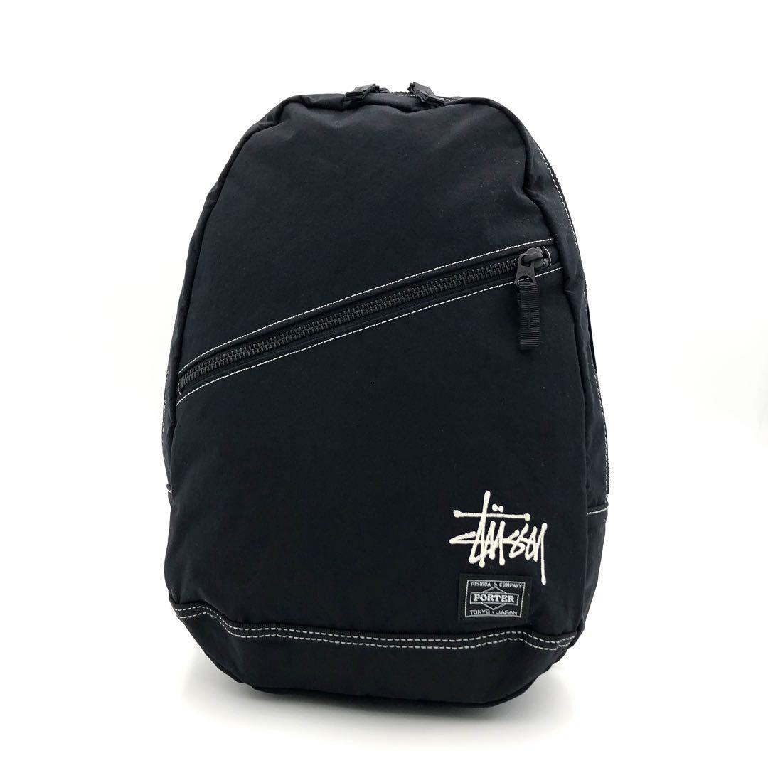 【未使用級美品✨】STUSSY× PORTER スリングバッグ リュック 黒色 【未使用級美品✨】STUSSY× PORTER スリングバッグ リュック 黒色
