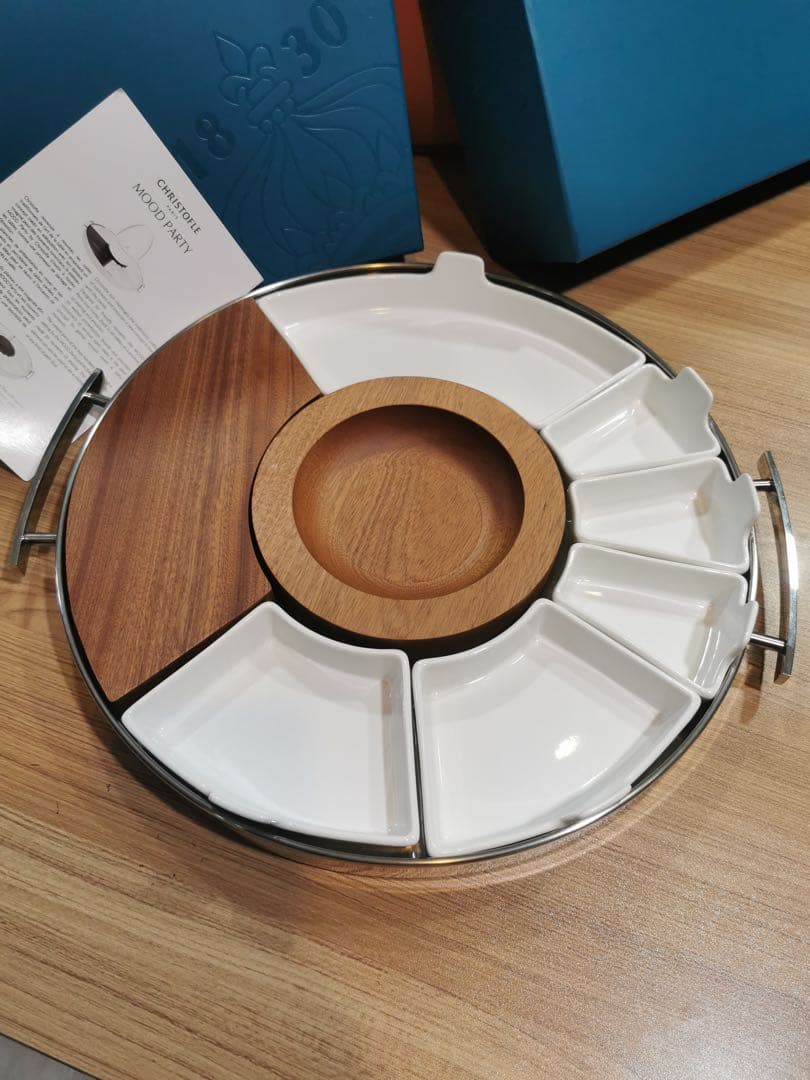 クリストフル パリ フランス流エレガンス ラグジュアリー仕分け菓子皿