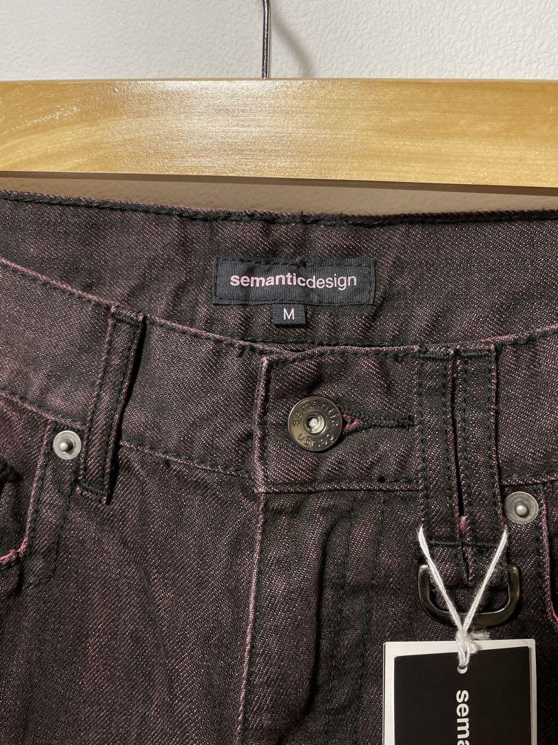 semantic design セマンティックデザイン デニム ワイン M semantic design セマンティックデザイン デニム ワイン M パンツ