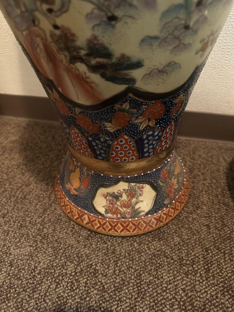 中国潮州 高級陶器 飾り壷 大型