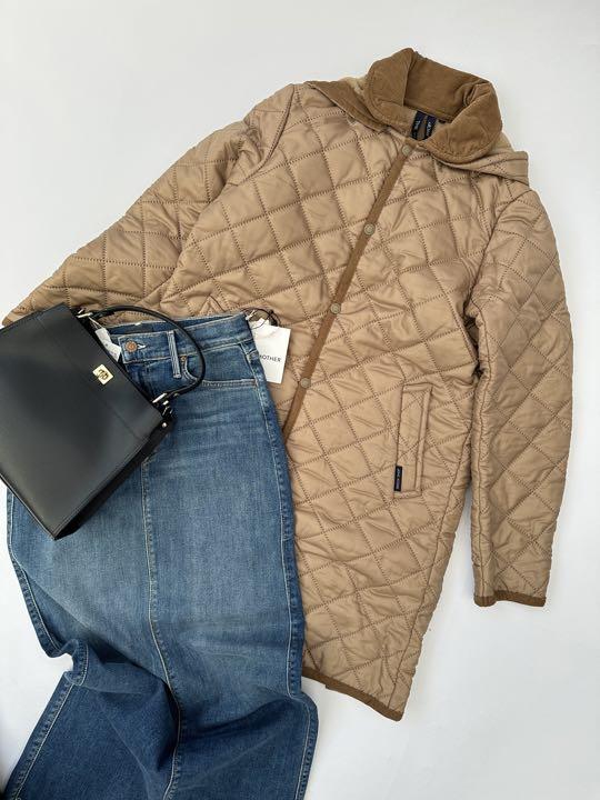 新品 スモックショップ ベージュ ロングコート M