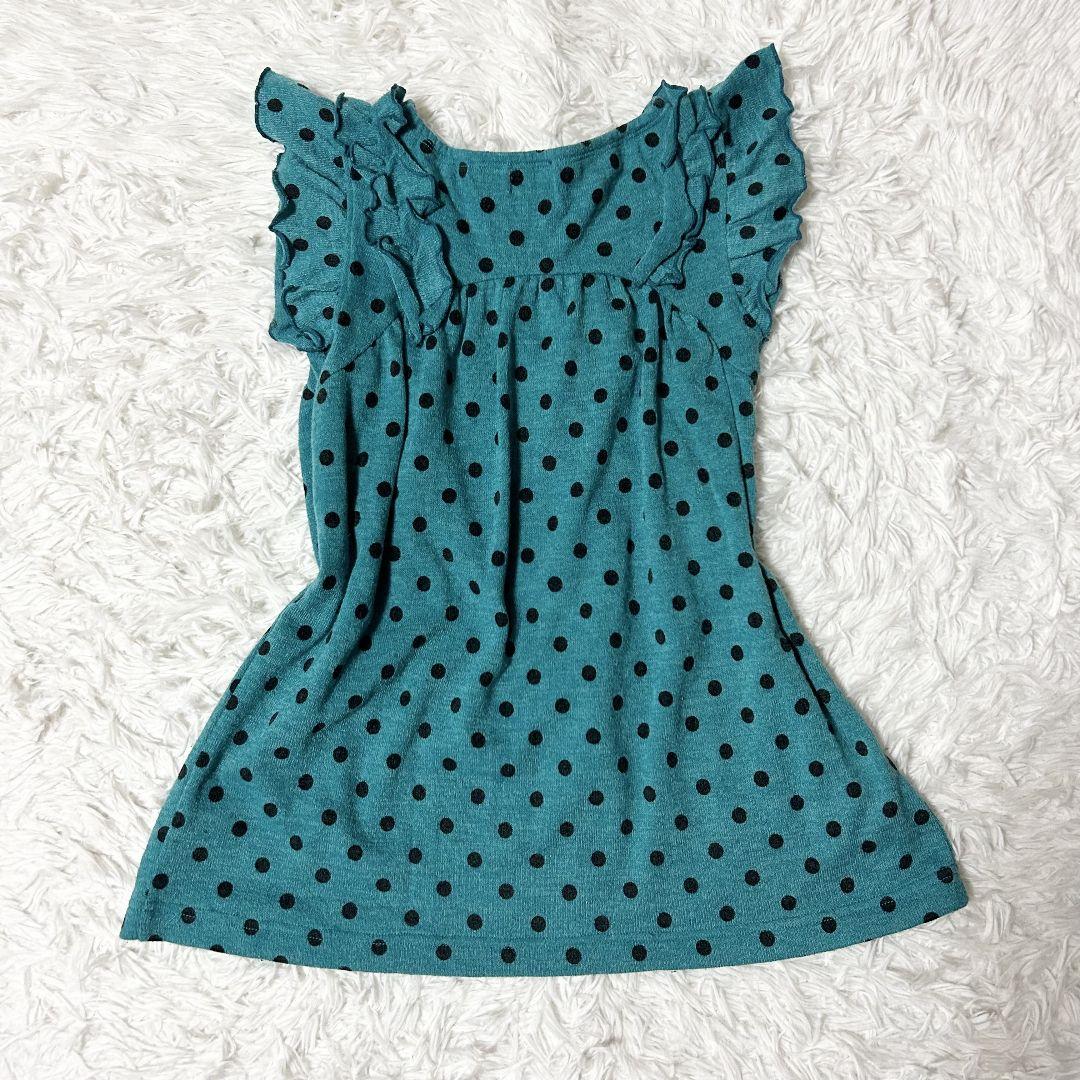 ANNA SUI mini アナスイミニ ドット フリル ワンピース 120