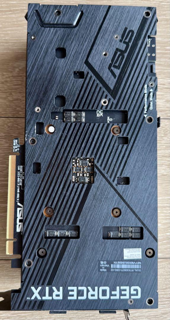グラフィックボード・グラボ・ビデオカード ASUS DUAL-RTX3060Ti-O8G-V2