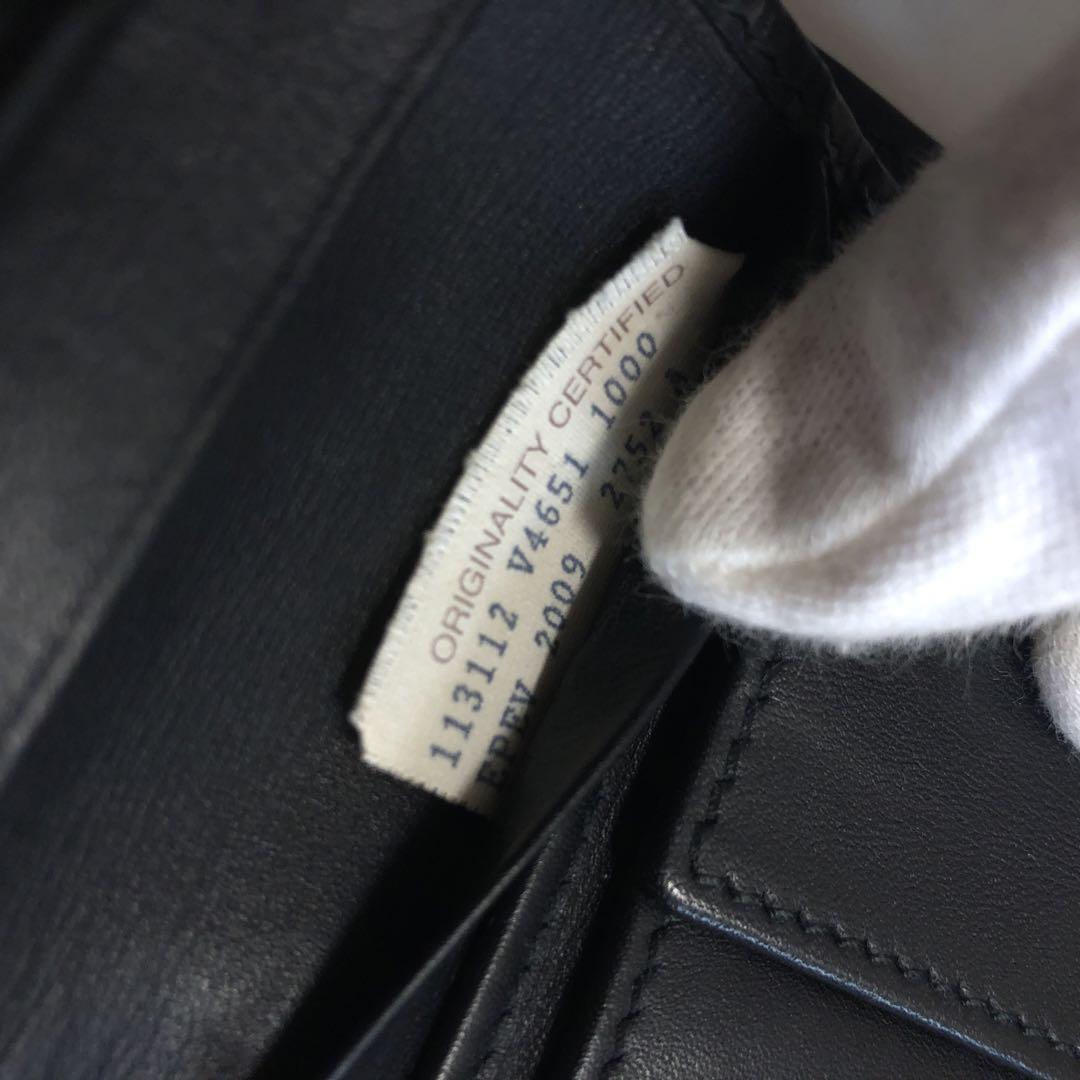 BOTTEGA VENETA ブラック 二つ折り財布