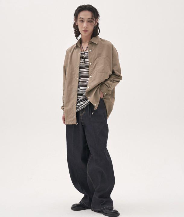 FEKETE WIDE STITCH LONG DENIM 8sCvx-m27088771173 セール得価