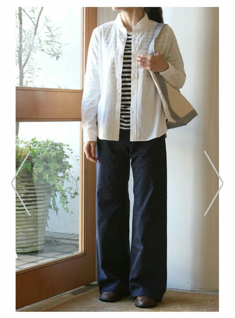 style+confort パンツ　コットンワイドパンツ　 ウエスト調整可能