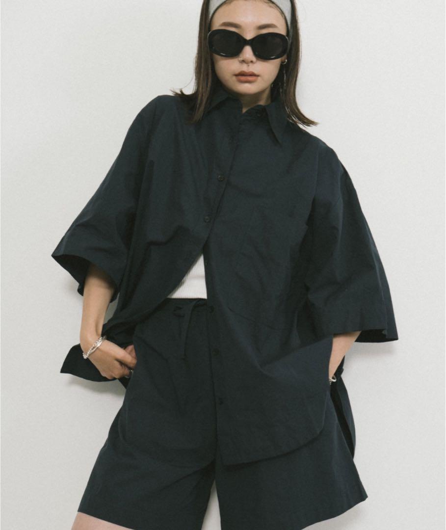 HANNE ハーフスリーブシャツセットアップ