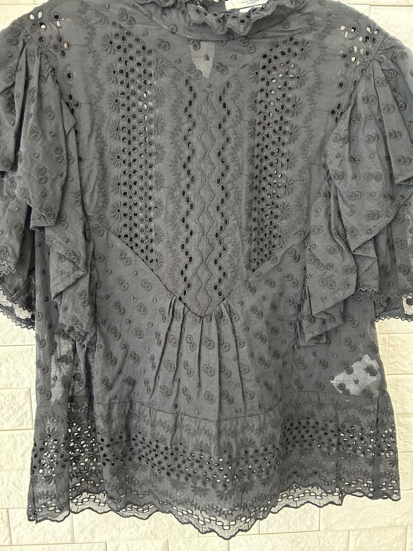 メーカー直売所 美品 ISABEL コットンレース￼半袖ブラウス ETOILE MARANT トップス