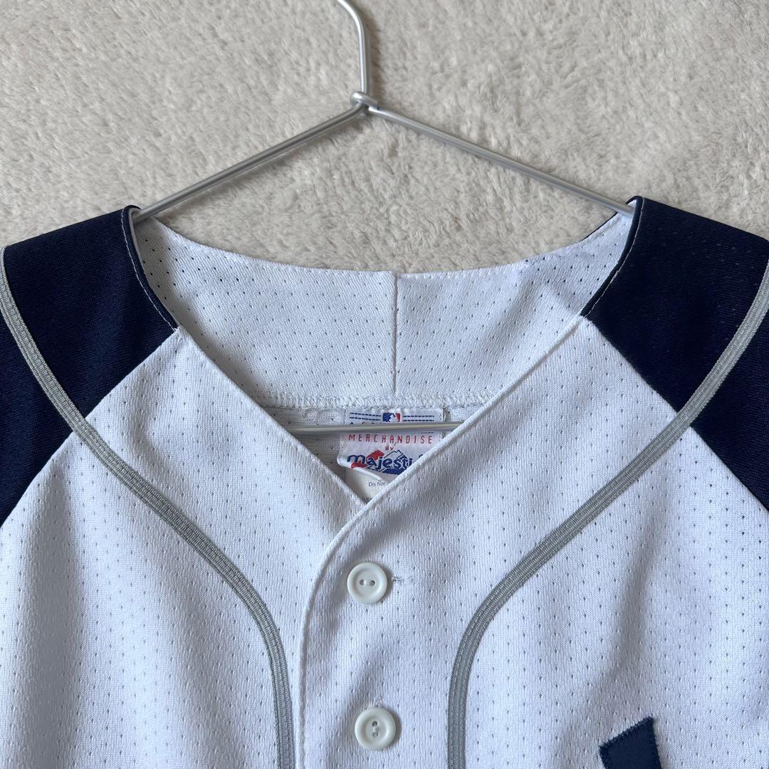 希少 Majestic New York Yankees shirt 半袖 紺