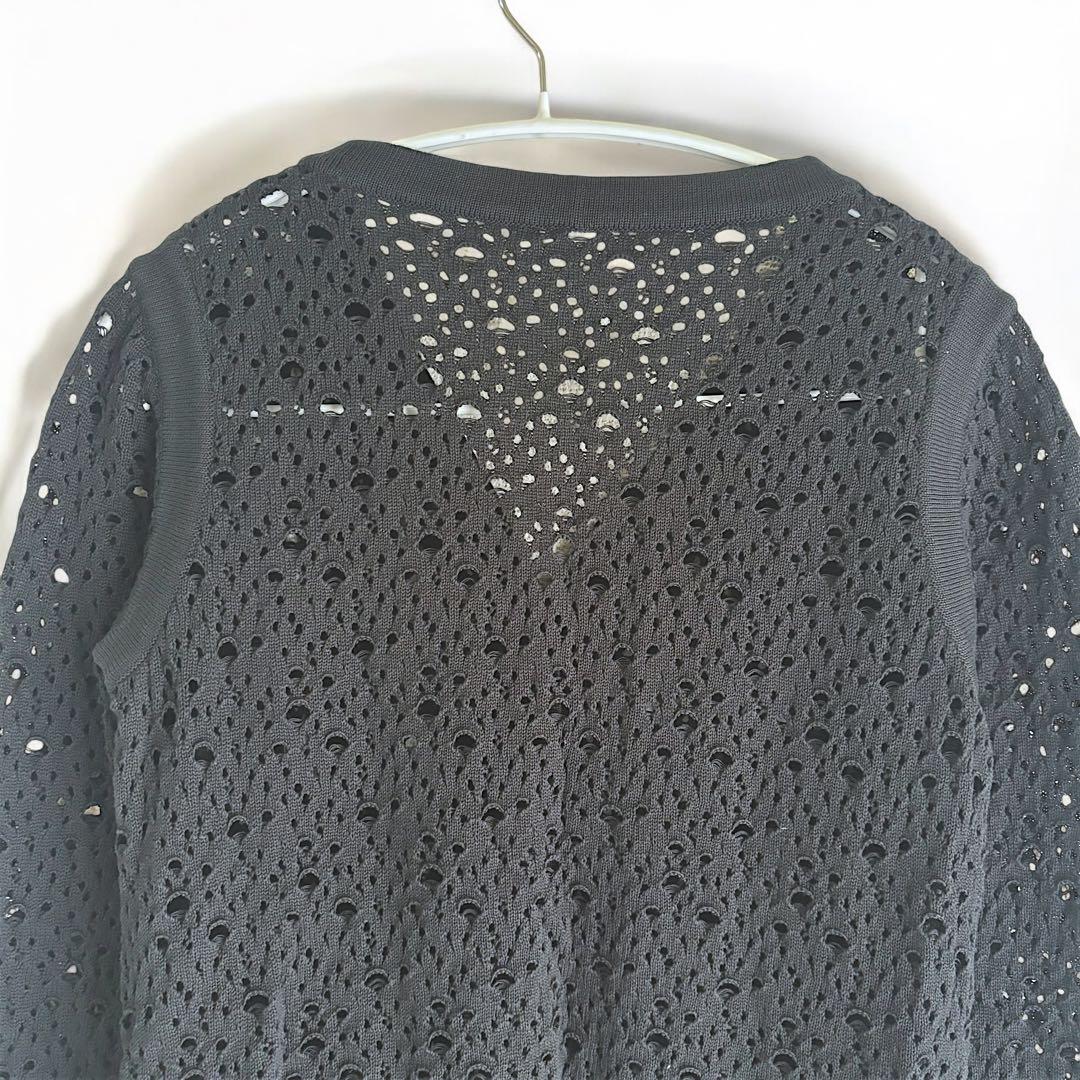 定番のお歳暮 超美品】Rene ルネ フラワーボタン 花 レース カーディガン トップス