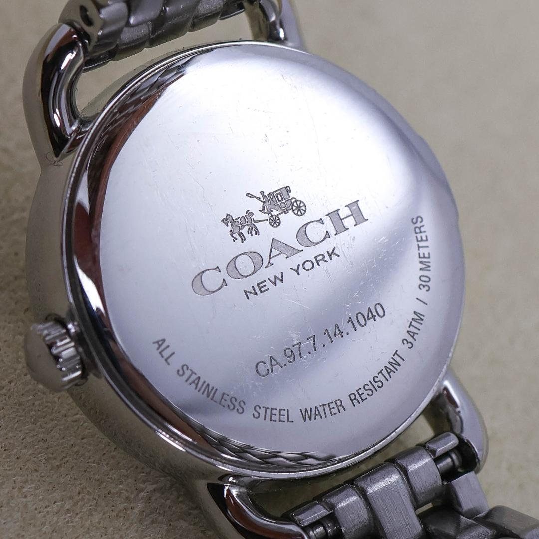 ランキング2025 腕時計 COACH 稼働 ◇美品 レディース j シルバー 新品電池 時計