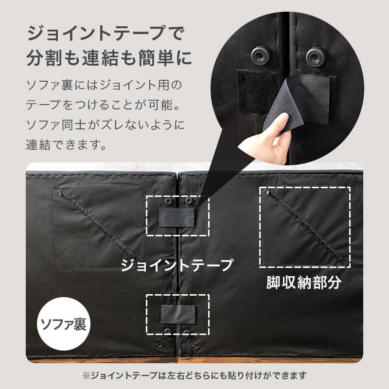 4wayライトグレー◆ベッドカウチ分割も出来るリクライニングマルチソファベッド