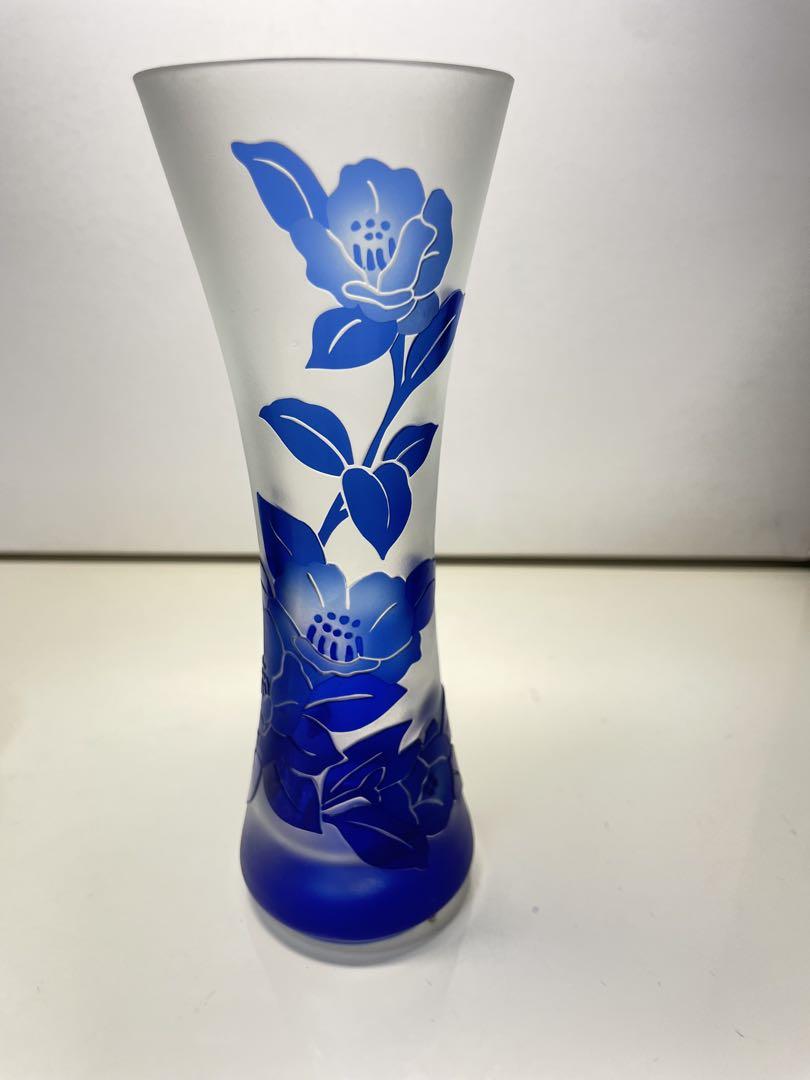 青色 花柄 瓶 ひび割れ模様 Amazon.co.jp: 花瓶 花瓶 青と白の磁器 龍の模様 ひび割れ釉