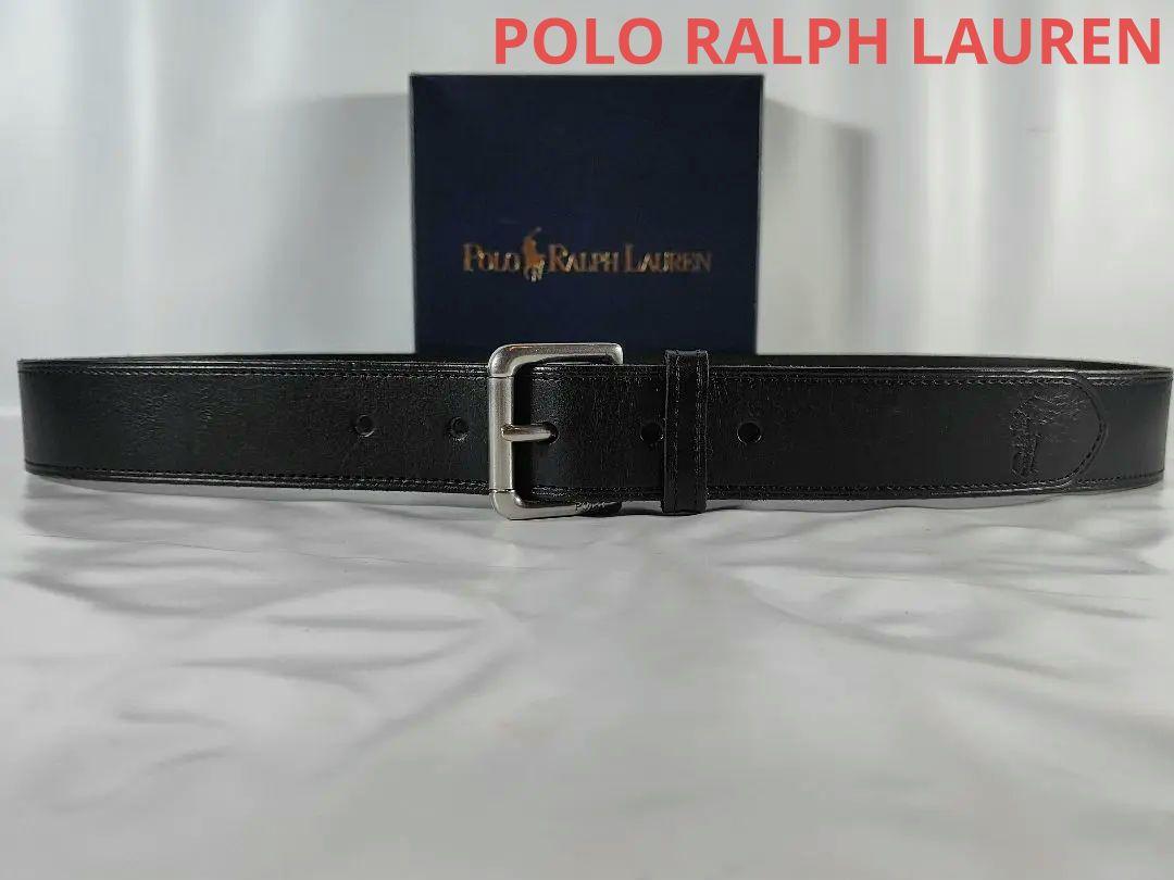【極美品】POLO RALPH LAUREN　高級ドレスベルト　本革真鍮 正規品