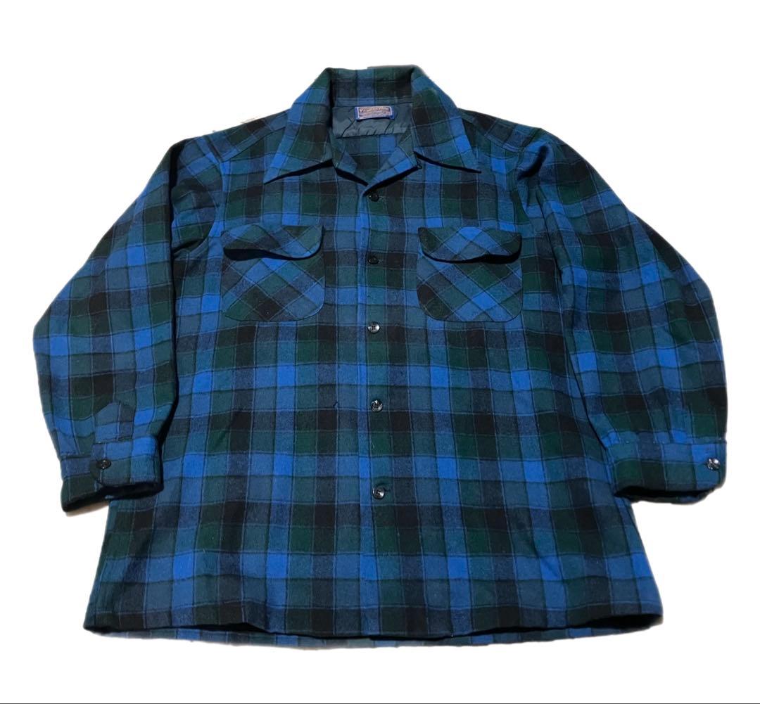 70 s Pendleton ボードシャツ チェック ネルシャツM PENDLETON