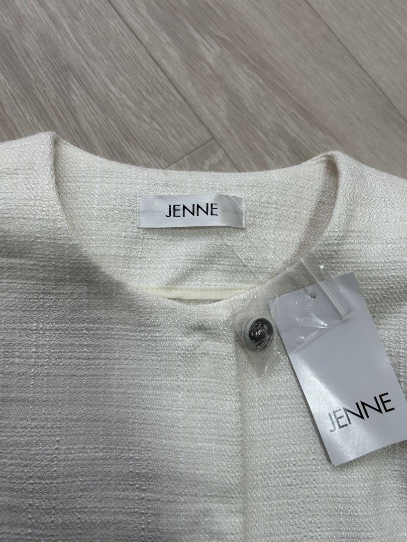 未使用☆ JENNE ノーカラージャケット Ｓ