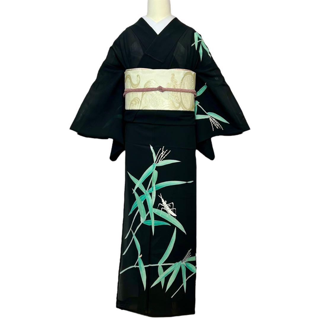 中古】 夏着物 絽付下げ 付下げ 付け下げ 附下 レディース 正絹