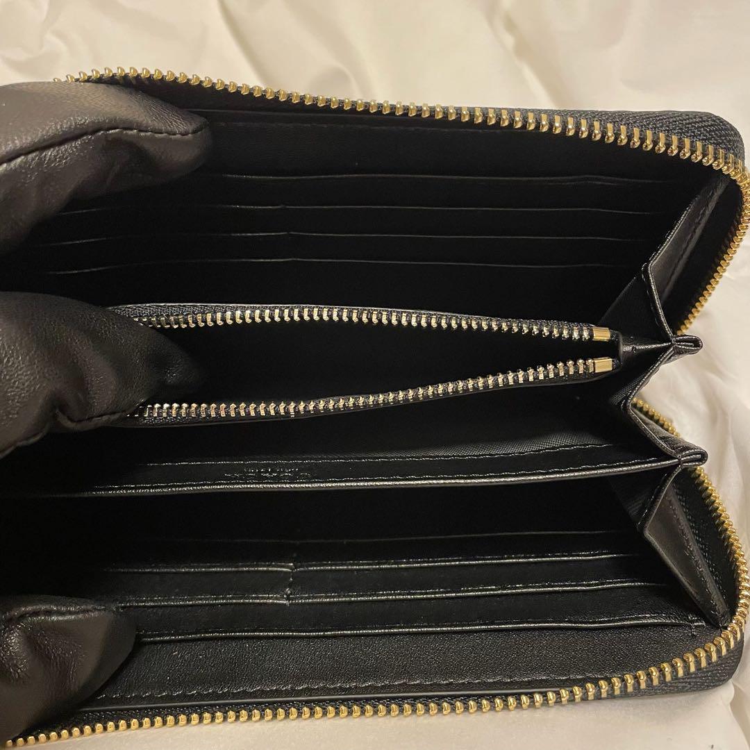 未使用 COACH エンボスドスネークレザー 長財布 F53659 ブラック