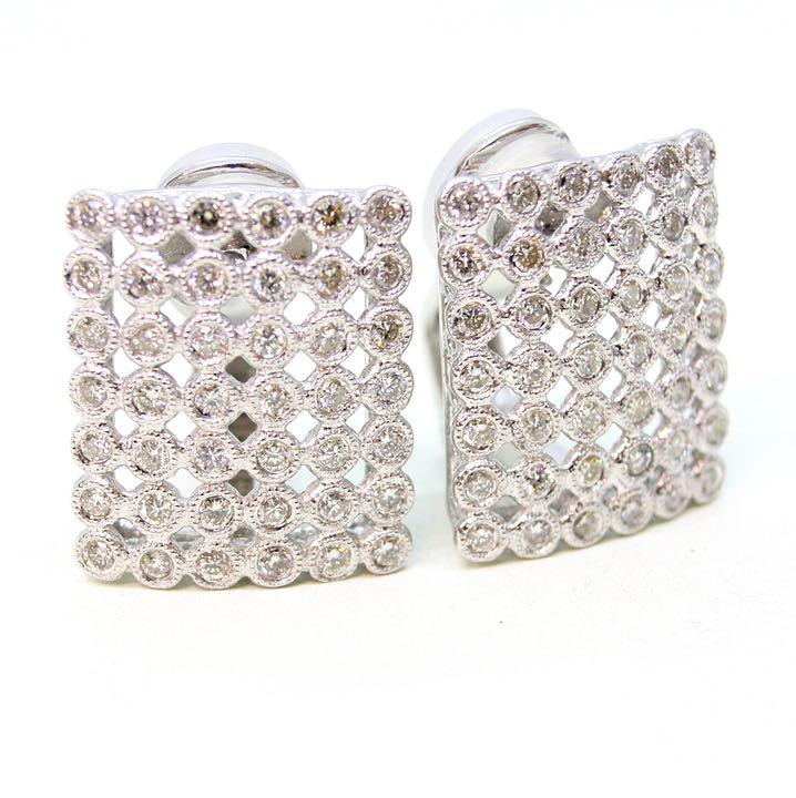 美品 K18WG ダイヤ 1.00ct 18金ホワイト 10.0g P094