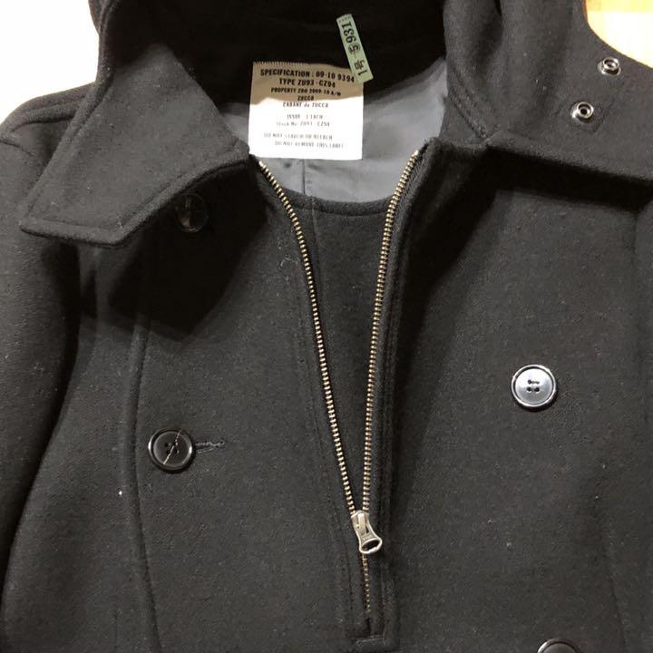 美品 CABANE de ZUCCa Pコート ピーコート 黒 GvVm8-m27126728938 ズッカ 新品爆買い
