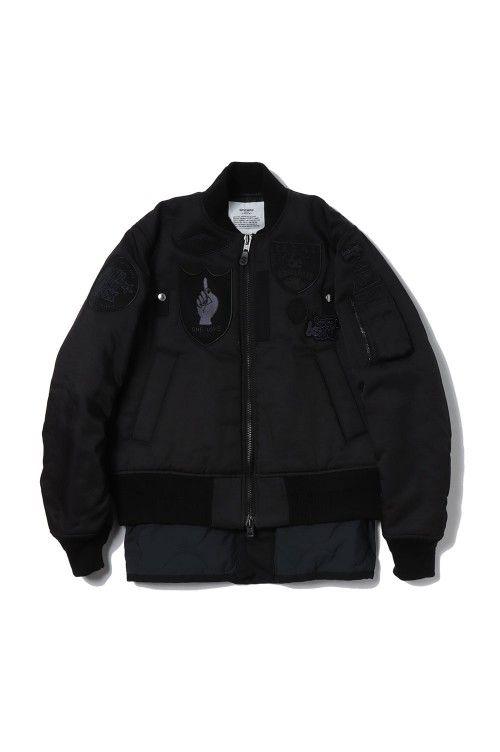 sacai×スピワック、マーク・ゴンザレスのイラスト入りワッペンを
