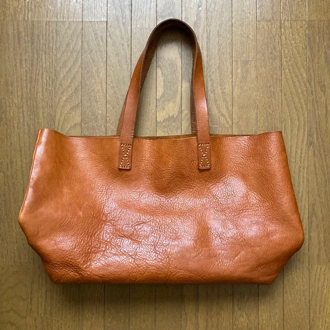 SLOW bono レザートートバッグ　色:キャメル