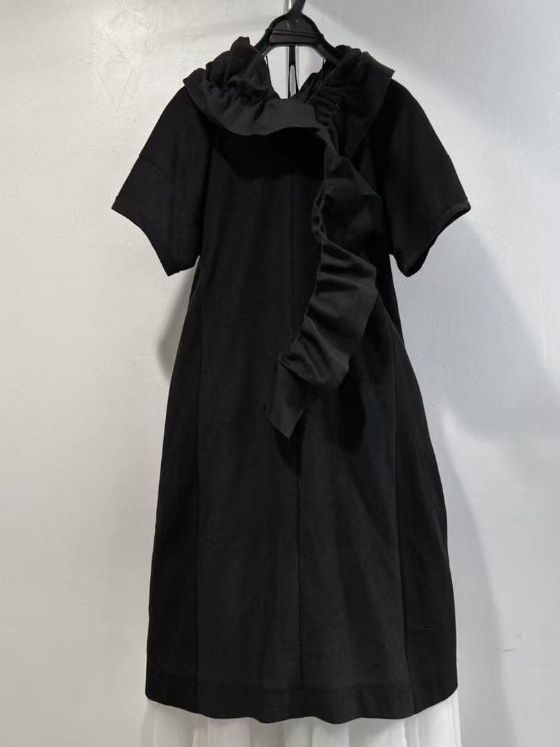 2018AW トリココムデギャルソン フリル付き ワンピース ポリエステル 2018AW トリココムデギャルソン フリル付き ワンピース ポリエステル