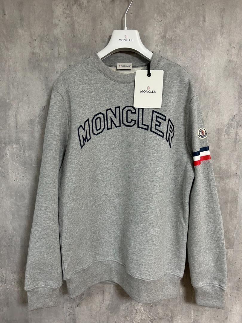 【Moncler】ロゴ&袖トリコロールのコットンスウェット 2色 Moncler】袖トリコロールのジッパー付コットンスウェット♪2色