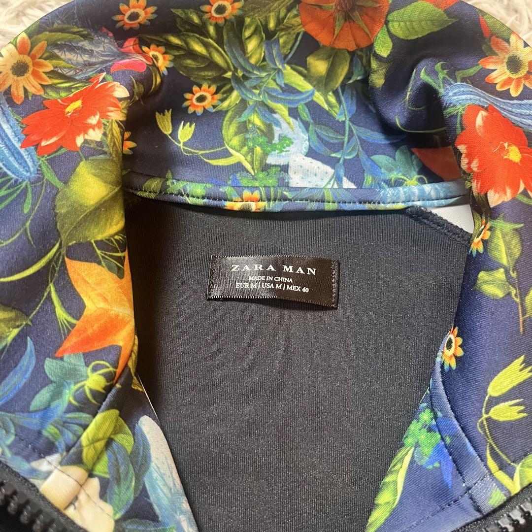 【人気即完売】ZARA　メンズ　ジャージ　トラックジャケット　総柄