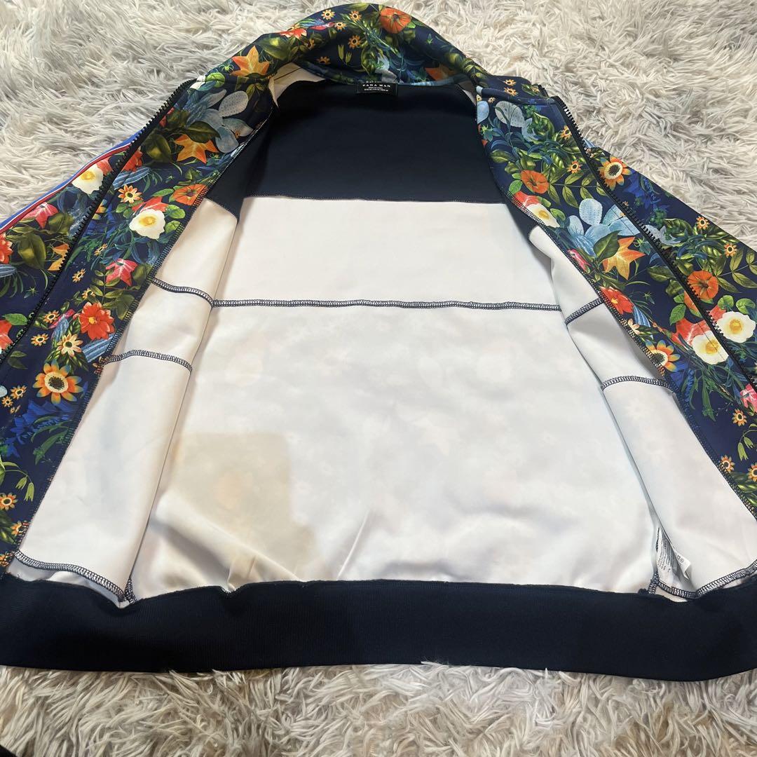 【人気即完売】ZARA　メンズ　ジャージ　トラックジャケット　総柄