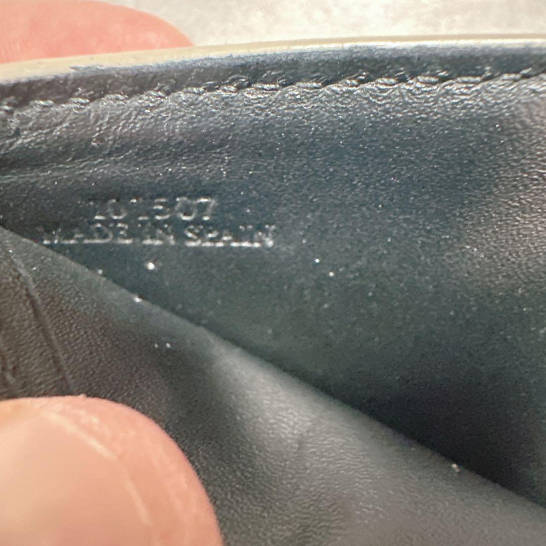 LOEWE ロエベ アナグラム リネン ２つ折り財布 グレー ウォレット