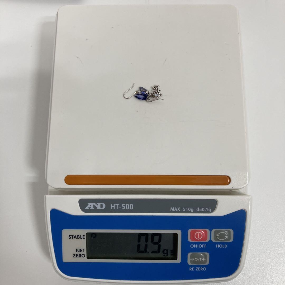 k10WG クリスタルのロングドロップピアス
