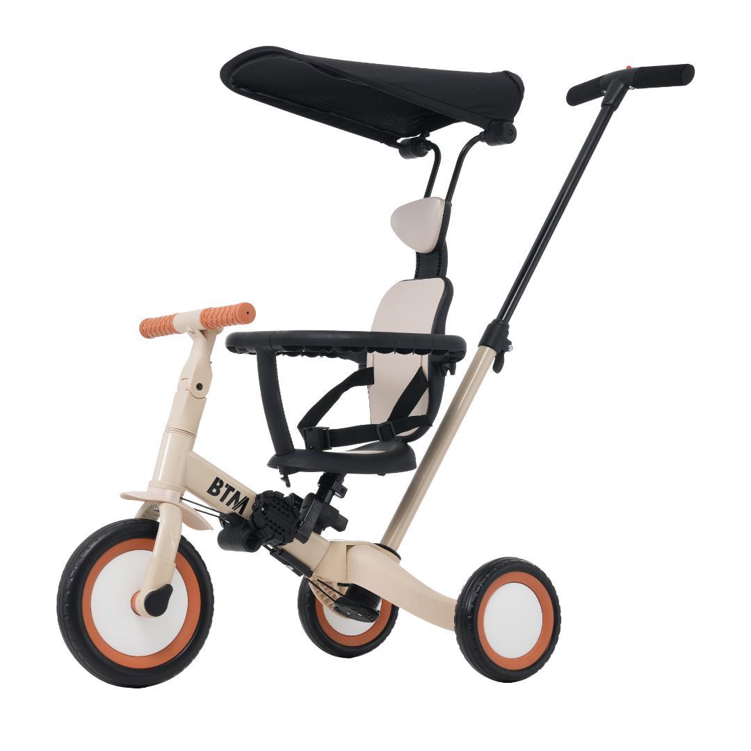 iimo やみ 三輪車 ホワイト 木製 ドールバギー