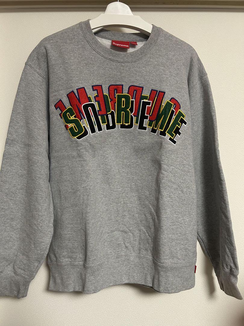 Supreme Stacked クルーネック アーチロゴ マルチカラー