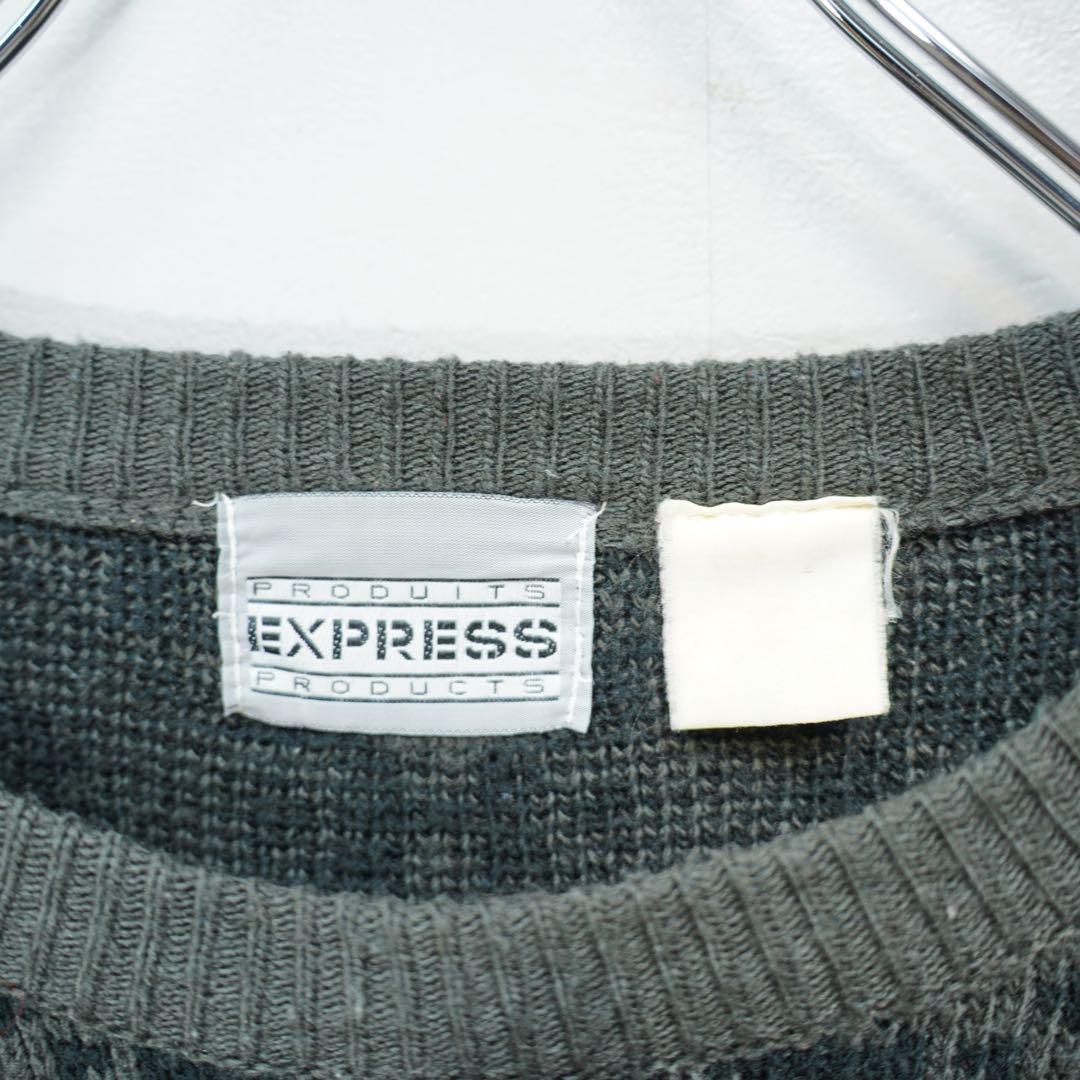 USA VINTAGE EXPRESS アメリカ古着柄デザインニット