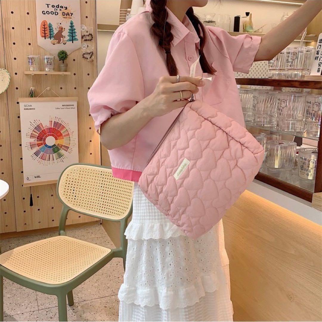 MZ WALLACE ピンク キルティングポーチ Pochi Pouch ポーチ Pouch/花柄 キルティング レディース