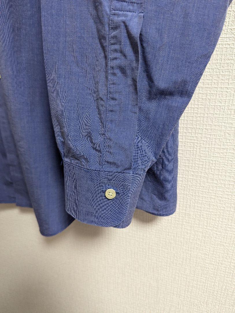 美品 ブルックスブラザーズ シャツ MADISON ブルー ハケメ