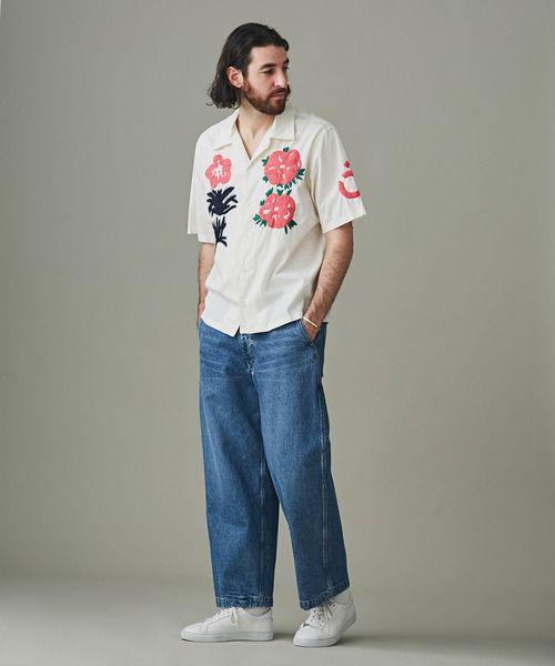 NOMA t.d./Flower Hand Embroidery Shirt