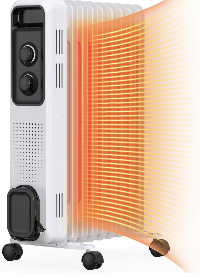 オイルヒーター 8畳~10畳 暖房器具 省エネ 電気代節約 ヒーター 1200W