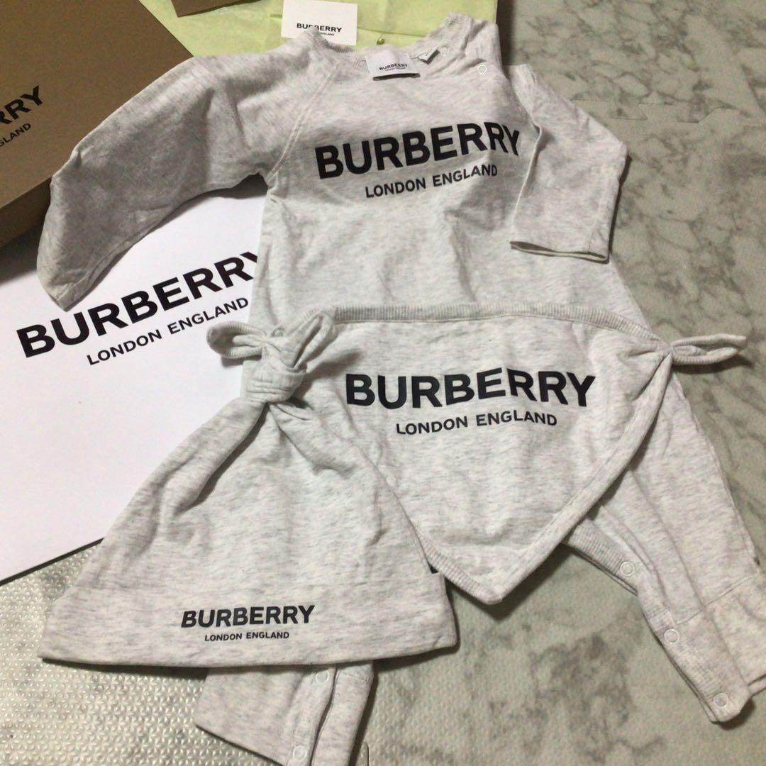 BURBERRY グレー ロンパースその他