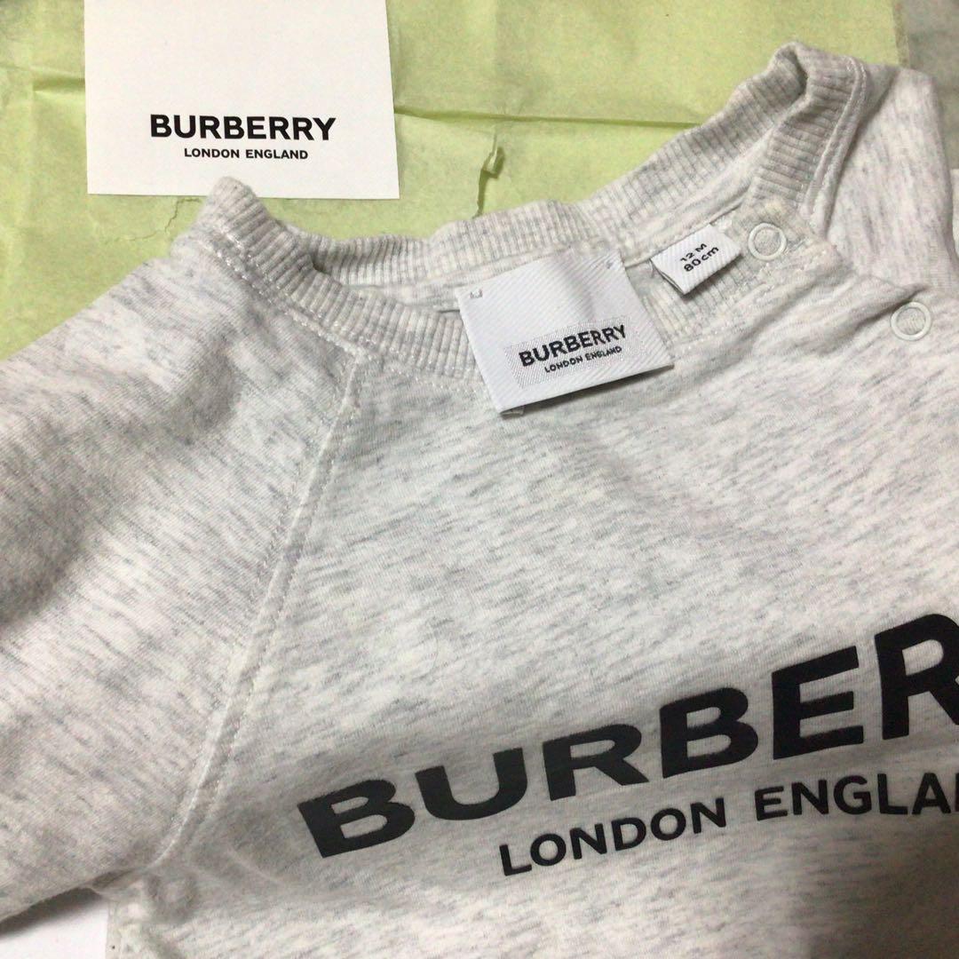 BURBERRY グレー ロンパース
