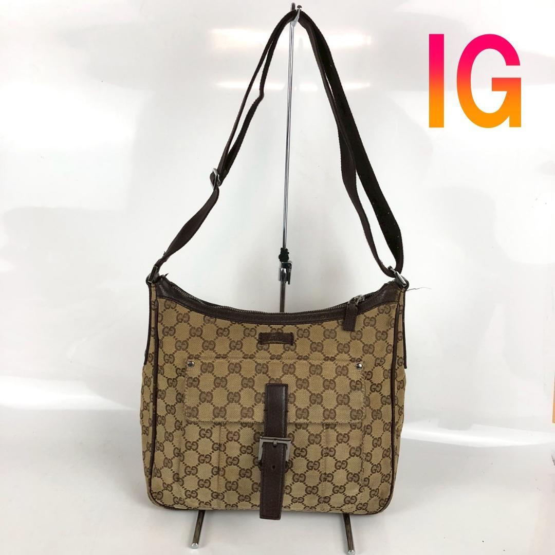 GUCCI グッチ GGキャンバス ショルダーバッグ レディース ブランド バッグ