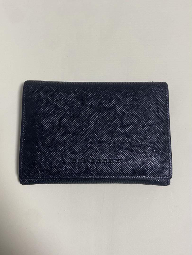 【値下げ】Burberry レザー 財布 名刺入れ ブラック