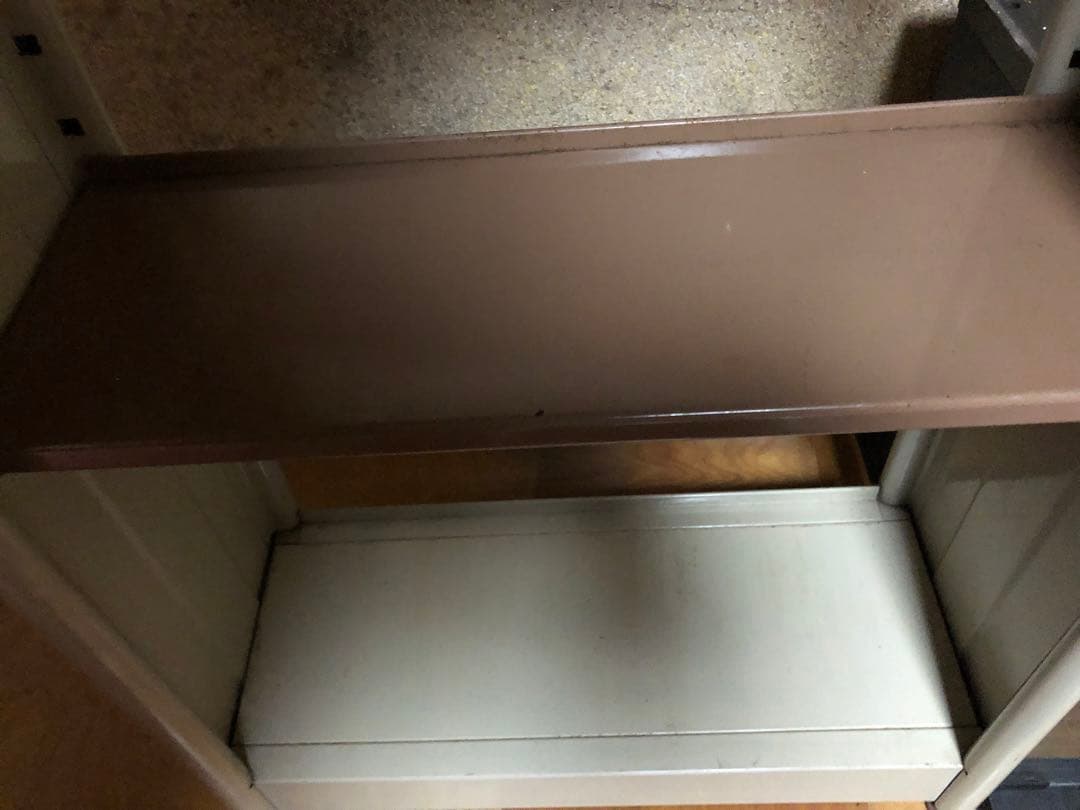 スチールラック 4段 くろがね 昭和レトロ スチールラック 4段 くろがね 昭和レトロ