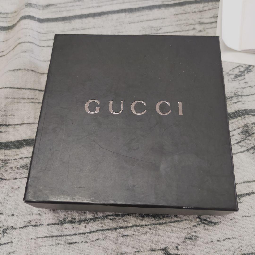 箱付き】GUCCI グッチ 二つ折り財布 ブラック レザー 財布