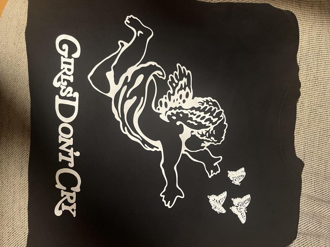 Girls Don't Cry ガールズドントクライブラック XL スウェット