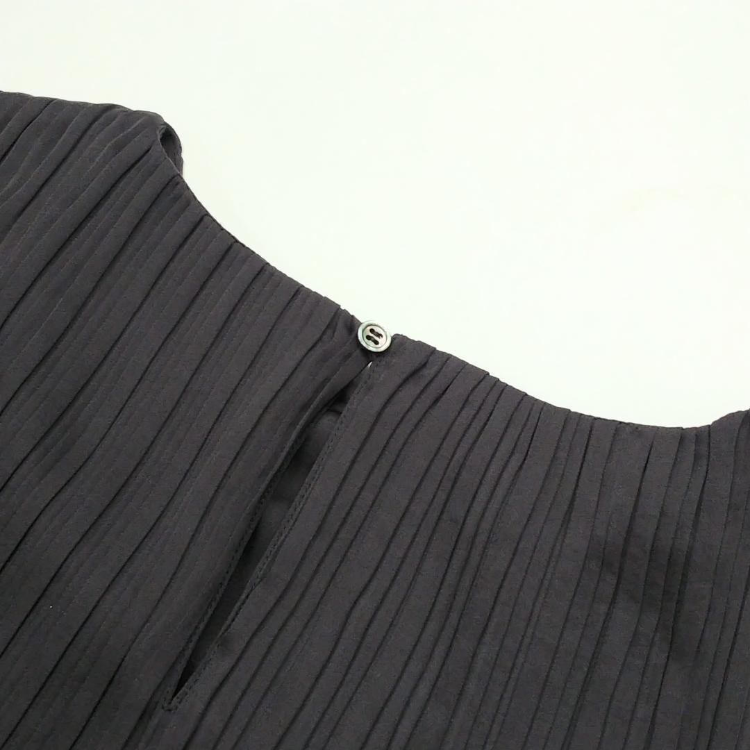 ADAWAS 新品 プリーツ ワンピース ノースリーブ マキシ ロング ドレス